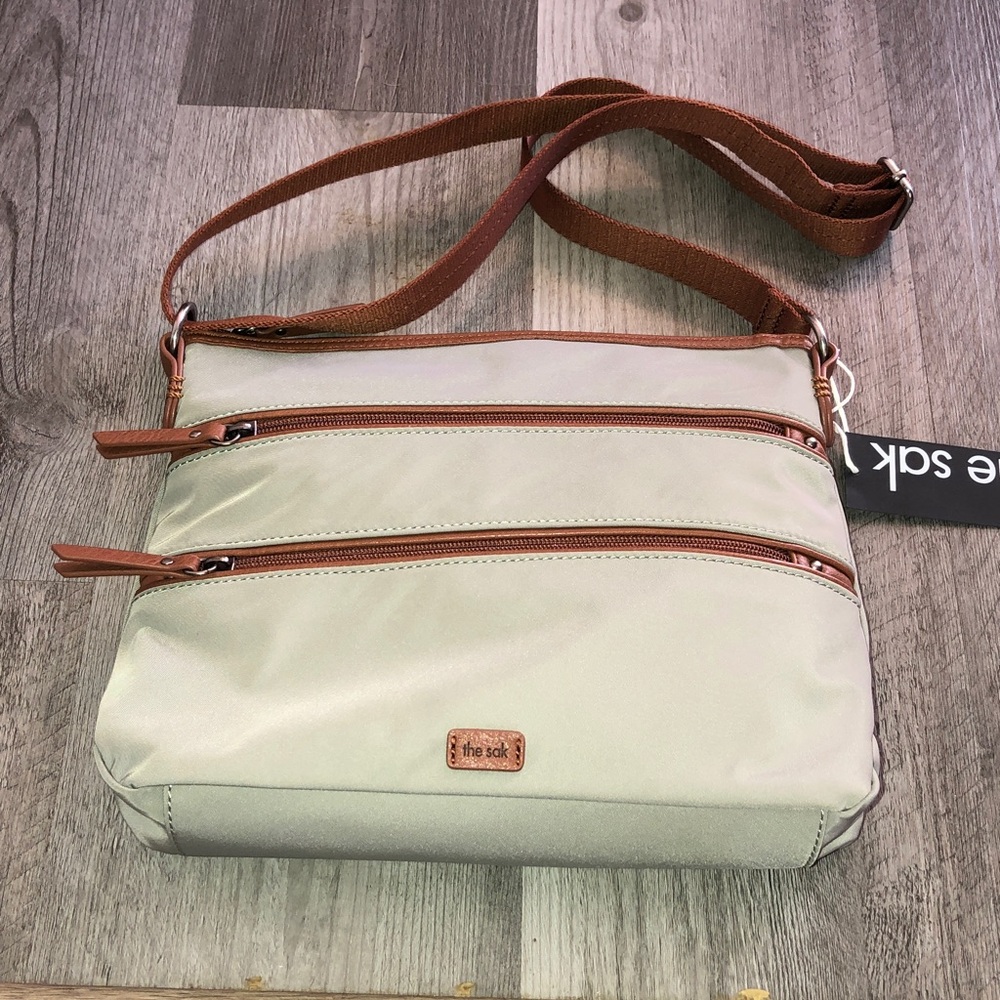 the sak Esperato Nylon Crossbody Bag Color Sage NWT